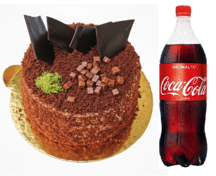 4-6 Kişilik Hafif Şekersiz Çikolatalı Yaş Pasta Menüsü