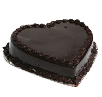 6-9 Kişilik Kalp Şeklinde Çikolatalı Şık Kutlama Yaş Pastası