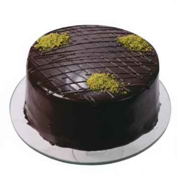 6-9 Kişilik Şık Kutlama Pastası Çikolatalı